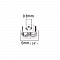 Lot de 200 embouts N&deg;04 (soit 100 paires) poussoir pour boucle d'oreille.