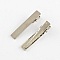 Lot de 20 &eacute;pingles cheveux pinces barrettes Crocodiles - Couleur Argent 41 mm x 7 mm.