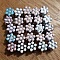 Lot de 25 Perles fleurs N&deg;03
