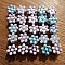 Lot de 25 Perles fleurs N&deg;01