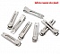 Lot de 30 &eacute;pingles cheveux pinces barrettes crocodiles - couleur argent 47 mm x 12 mm.
