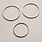 Lot de 3 anneaux argent&eacute; 059 Argent