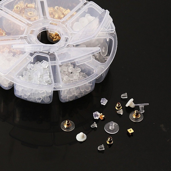 Lot de 400 embouts N&deg;02 mixte (soit 200 paires) poussoir pour boucle d'oreille.