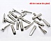 Lot de 50 pinces barrettes Crocodiles - Couleur Argent 32 mm x 7 mm.