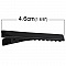 Lot de 50 &eacute;pingles cheveux pinces barrettes Crocodiles - Couleur Noir 46 mm x 7 mm