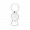 Lot de 5 Porte cl&eacute;s d&eacute;capsuleurs 25 mm argent N&deg;01