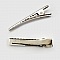 Lot de 5 pinces barrettes Crocodiles Pinces Cheveux- Couleur Argent 45 mm x 8 mm
