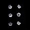 Lot de 600 embouts N&deg;01 (soit 300 paires) poussoir pour boucle d'oreille.