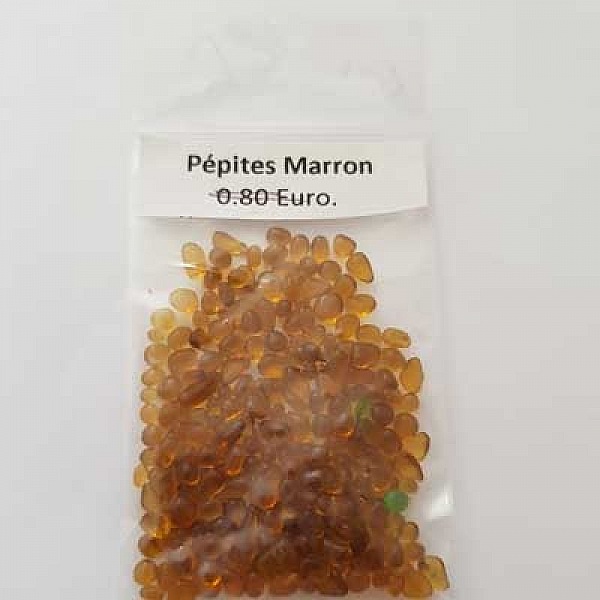 Micro bille P&eacute;pite Marron sachet de 4 Grammes