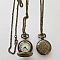 Montre Gousset Fleur 02 Bronze Antique avec Cha&icirc;ne