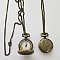 Montre Gousset Rond 01 Bronze Antique avec Cha&icirc;ne