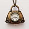 Montre Gousset Sac Bronze Antique avec Cha&icirc;ne