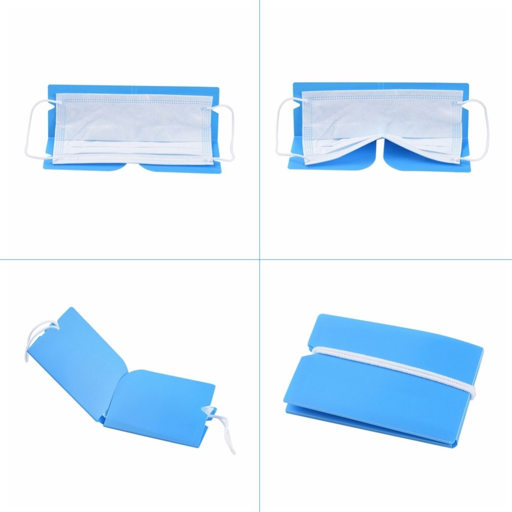 Organisateur de clip de rangement en plastique Bleu Fonc&eacute;