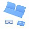 Organisateur de clip de rangement en plastique Bleu Fonc&eacute;