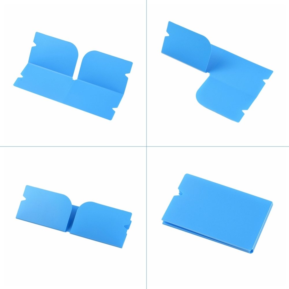 Organisateur de clip de rangement en plastique Bleu Fonc&eacute;