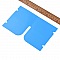 Organisateur de clip de rangement en plastique Bleu Fonc&eacute;