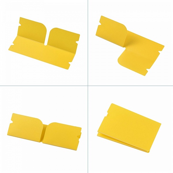 Organisateur de clip de rangement en plastique Jaune