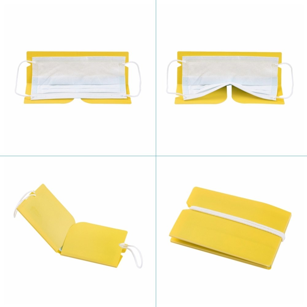 Organisateur de clip de rangement en plastique Jaune