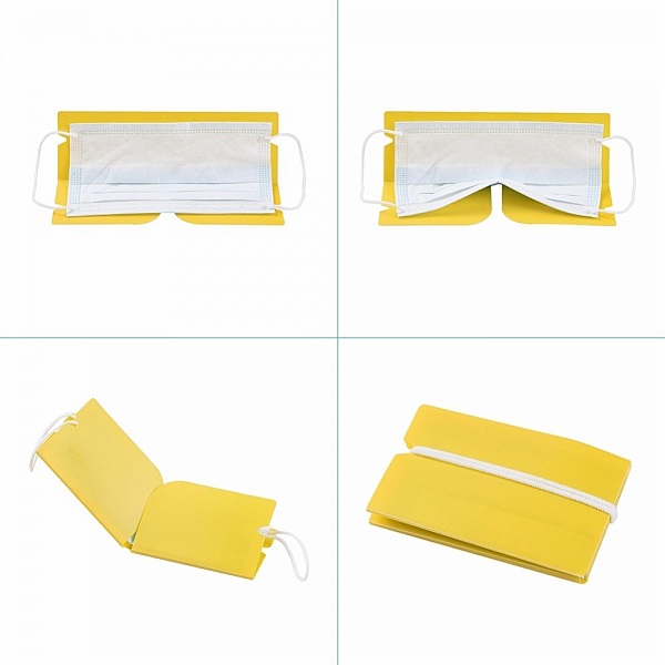 Organisateur de clip de rangement en plastique Jaune