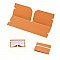 Organisateur de clip de rangement en plastique Orange