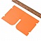 Organisateur de clip de rangement en plastique Orange
