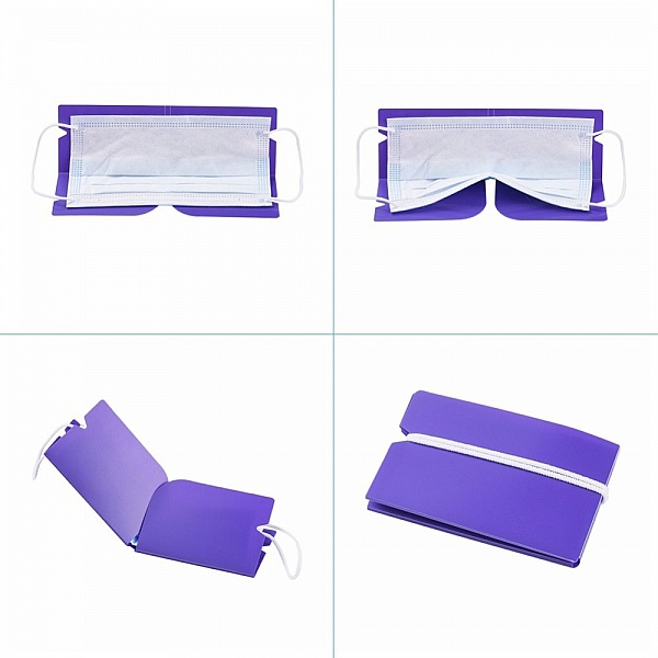 Organisateur de clip de rangement en plastique Mauve