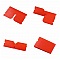 Organisateur de clip de rangement en plastique Rouge