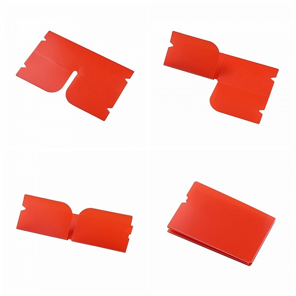 Organisateur de clip de rangement en plastique Rouge