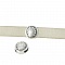 Passant 10 mm en Zamak N&deg;28 Argent