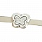 Passant 10 mm en Zamak N&deg;53 Argent