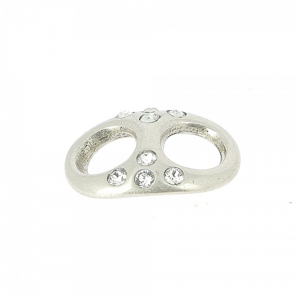 Passant 10 mm en Zamak N&deg;55 Argent