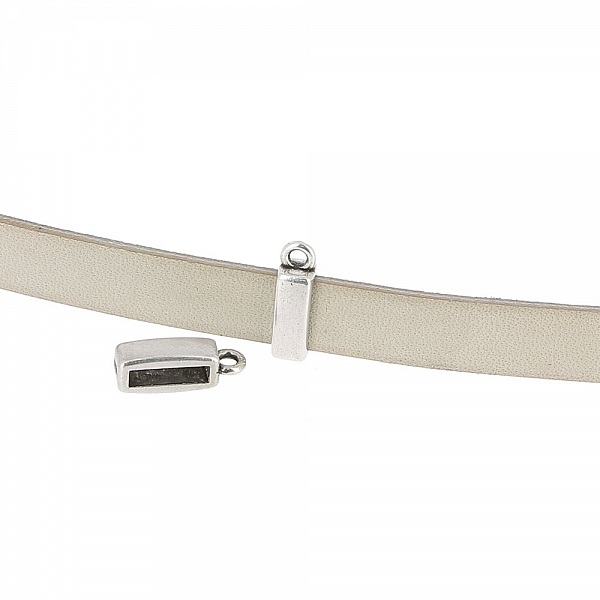 Passant 10 mm en Zamak N&deg;20 Argent