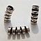 Passant 10 mm en Zamak Rond N&deg;01 Argent