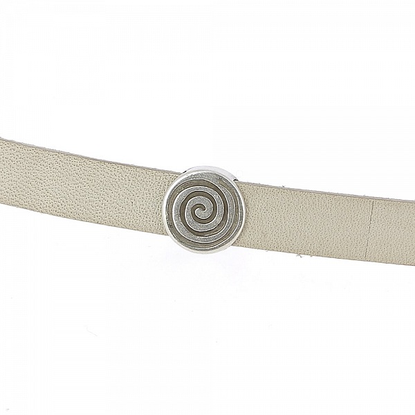 Passant 10 mm en Zamak N&deg;06 Argent