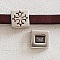 Passant 13 mm en Zamak N&deg;25 Argent