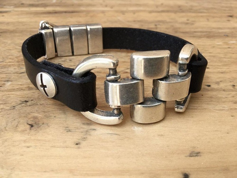 Passant 13 mm en Zamak N&deg;28 Argent Mors &agrave; Cheval