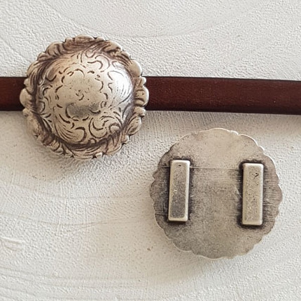 Passant 13 mm en Zamak N&deg;11 Argent