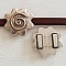 Passant 13 mm en Zamak N&deg;12 Argent