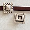 Passant 13 mm en Zamak N&deg;15 Argent