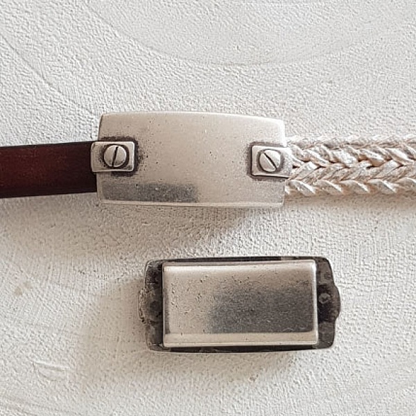 Passant 13 mm en Zamak N&deg;20 Argent