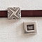 Passant 13 mm en Zamak N&deg;21 Argent