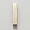 Passant 25 mm en Zamak Lettre I  Argent