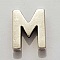 Passant 25 mm en Zamak Lettre M  Argent