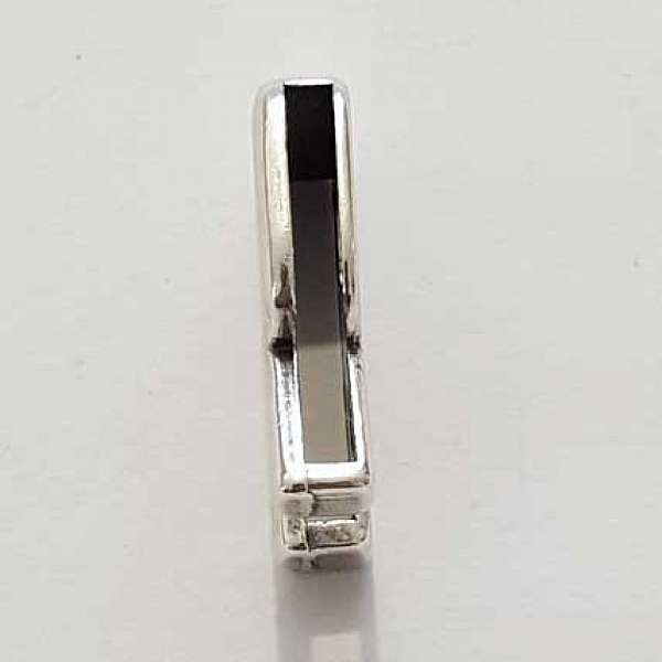 Passant 25 mm en Zamak Lettre R Argent