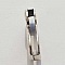 Passant 25 mm en Zamak forme lettre S argent.