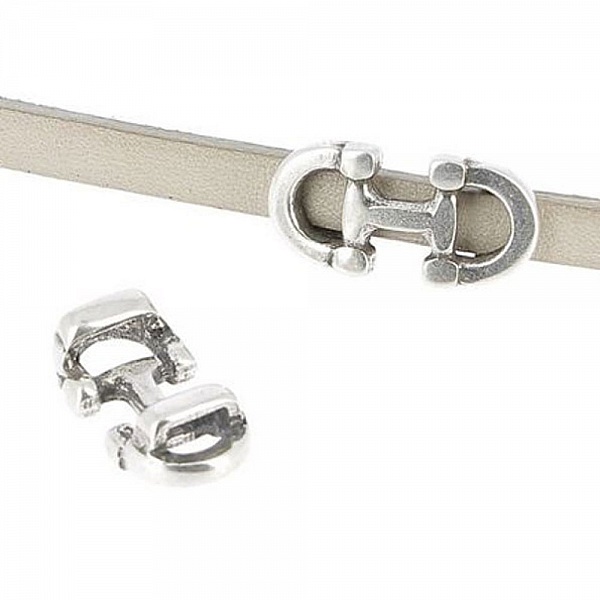 Passant 5 mm en Zamak N&deg;01 Argent