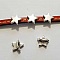 Passant 5 mm en Zamak N&deg;08 Argent &eacute;toile