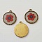 Pendentif Cabochon 18 mm Fantaisie N&deg;01-03 Fleur