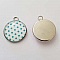 Pendentif Cabochon 20 mm en Verre Fantaisie N&deg;02-02