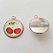 Pendentif Cabochon 20 mm en Verre Fantaisie N&deg;04-02 Cerise